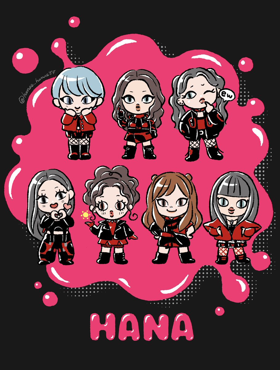 HANAちゃん🌹 グループ誕生1か月おめでとう🩷 #HANA #HANA_FANART