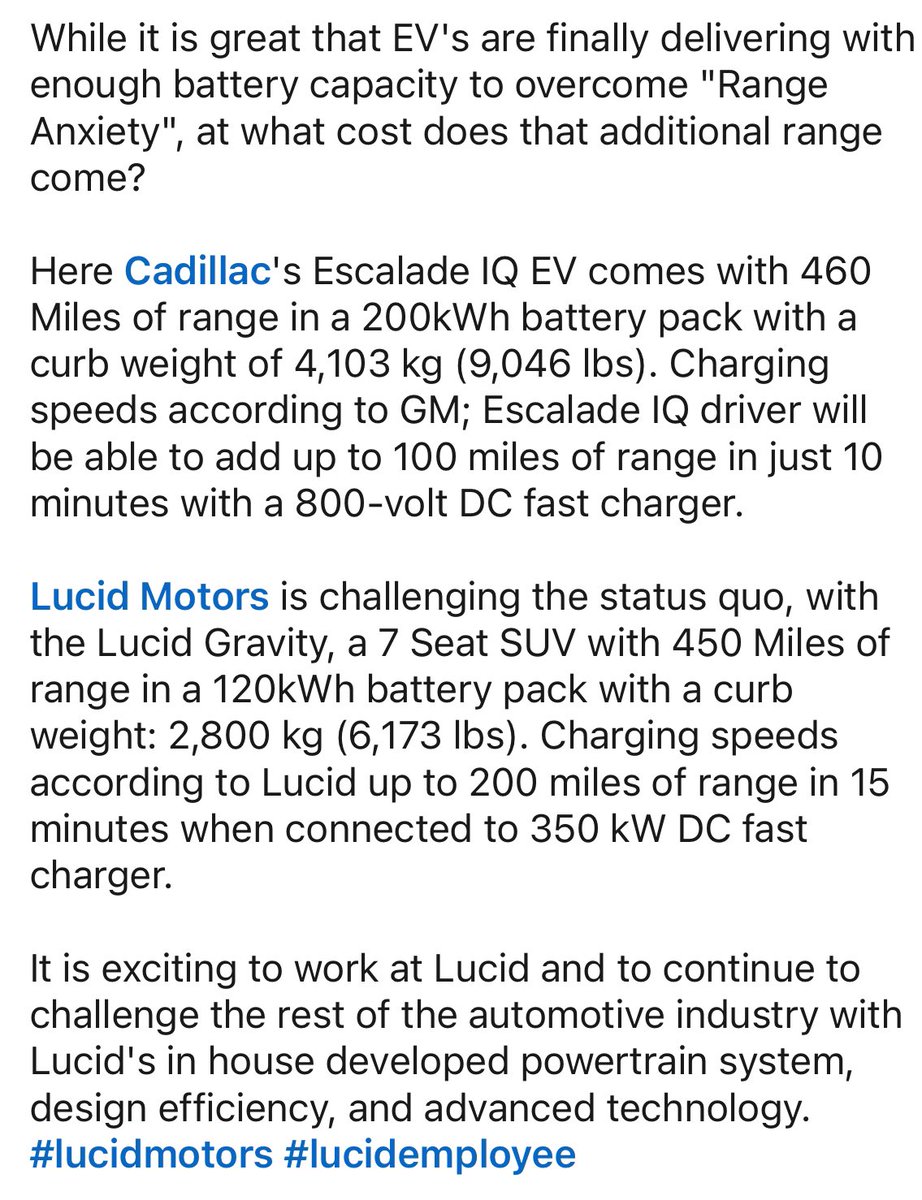 spactakular's tweet image. Good morning team #LCID 🍏 Let that sink in.. from David D&apos;Amato II, MBA O
Sr. Manager Plant Vehicle Product
Engineering at Lucid Motors. #TechnologyLeader #LucidGravity #LucidMotors
