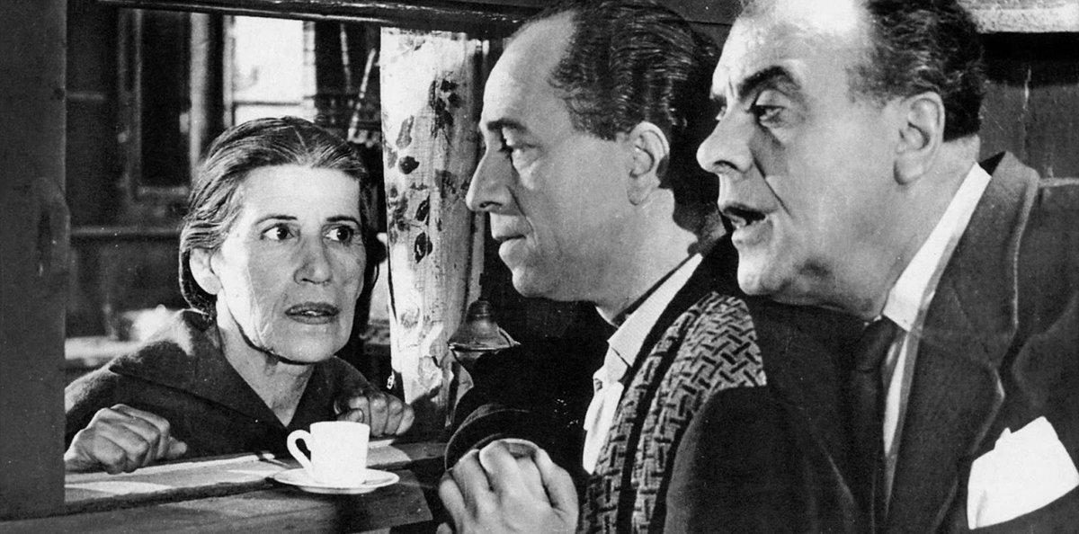 I got a YouTube ad for AI palm reading.

(For non-Greeks, in this still from the classic Greek comedy "The Fortune Teller" her accomplices report what they found out from the client's chauffeur)