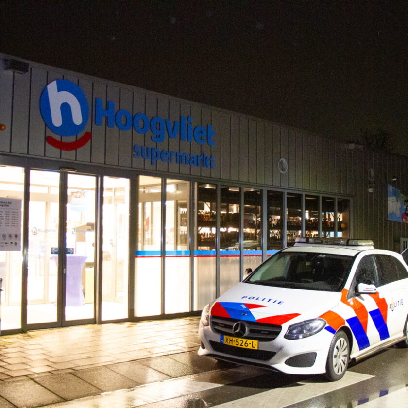 Overval op supermarkt Hoogvliet in Vijfhuizen