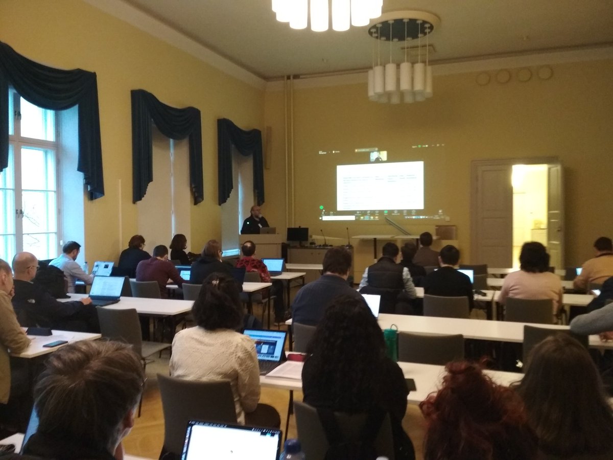 _Anastasiya_B's tweet image. Day 2 of the #SWATNet final conference has started, and Robertus Erdelyi gave an overview of WP2 and students&apos; projects that will be presented today. #SWATNetProject #Sun #spaceweather