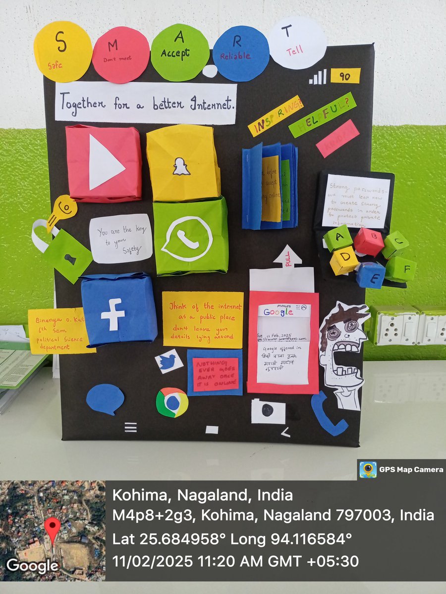 NssDon's tweet photo. #NSS, Don Bosco College, Kohima celebrated "Safer Internet Day " on 11th Feb 2025 by organising a poster Competition. Cash prize  were rewarded to winners..#Not me but you# @_NSSIndia @mybharatgov @nss_rdguwahati @sno_nss https://t.co/ETUH7Jh5wO