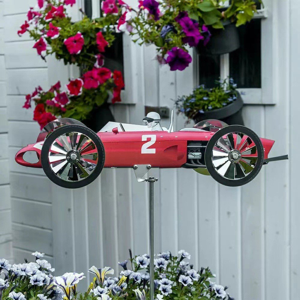 Inkideaco's tweet image. Turn your own garden or balcony into a racetrack for your car model as a slim windmill. Admire the rims that flash at top speed and fabulous driving maneuvers as the fast car hits the wind in your backyard.