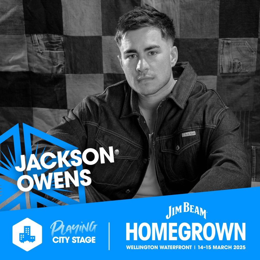 Catch Jackson Owen’s on the City Stage @ Home Grown! 14-15 March 2025