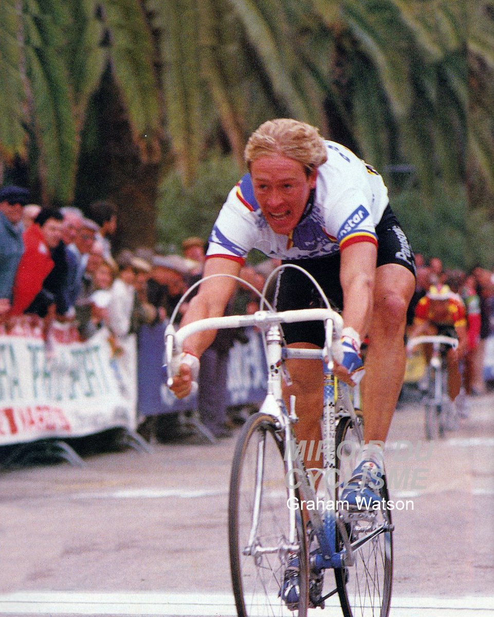 Bon anniversaire Eric Vanderaerden (63)  🎂

📸 <a href="/grahamwatson10/">Graham Watson</a> / Tirreno-Adriatico 1988
#EricVanderaerden #TirrenoAdriatico #BOTD #cyclisme #cycling #ciclismo