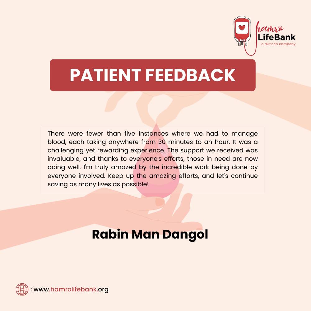 HamroLifebank's tweet photo. There were fewer than five instances where we had to manage blood, each taking anywhere from 30 minutes to an hour. It was a challenging yet rewarding experience. The support we received was invaluable, and thanks to everyone's efforts, those in need are now doing well. https://t.co/ZL0GYtL8jw