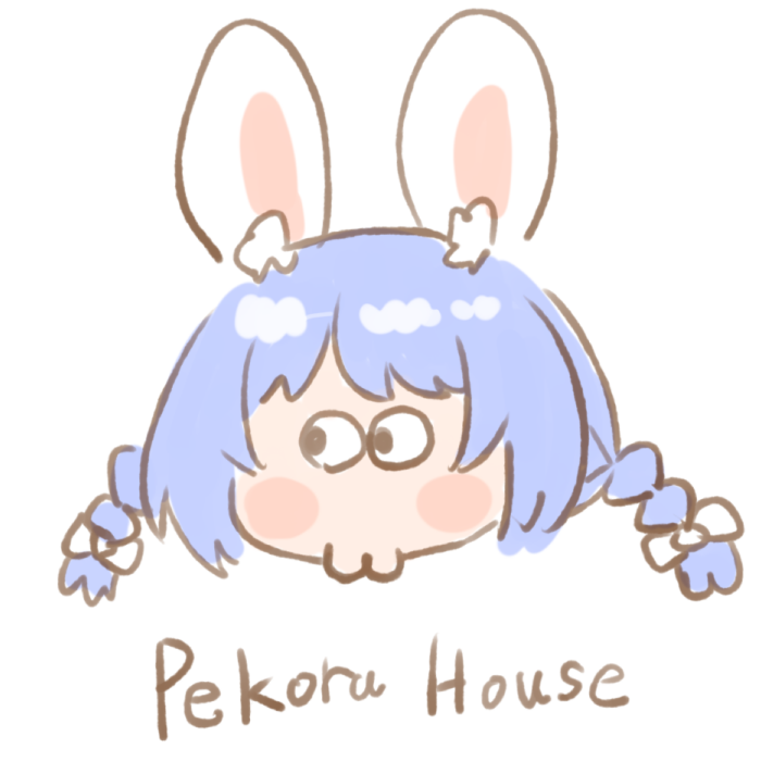 兎田ぺこら 「#ぺこらーと 」|ねこやまのイラスト