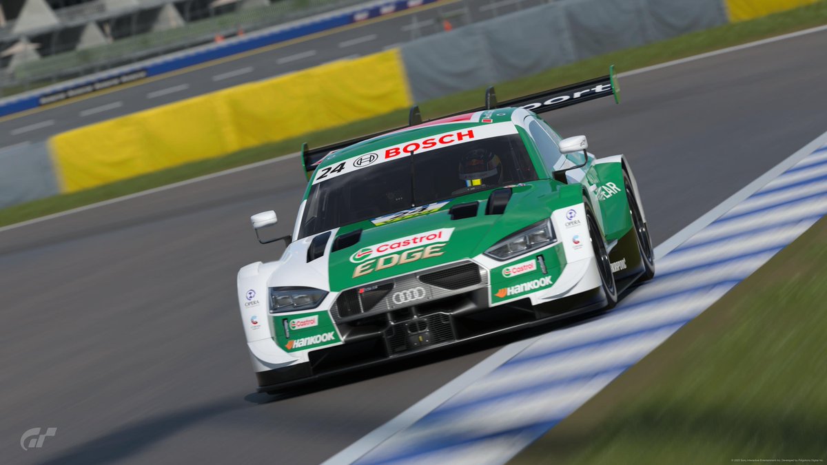 Mark_Whitelegge's tweet photo. Twin Busch / Castrol Edge & Mascot Workwear RS5’s done. Not keen on the Aral & Akrapovic ones, might do something else….however, the BMC Filters one is next. #DTM #GT7 #GranTurismo7 #OwnEverySecond https://t.co/EJ4OP3Q8Co