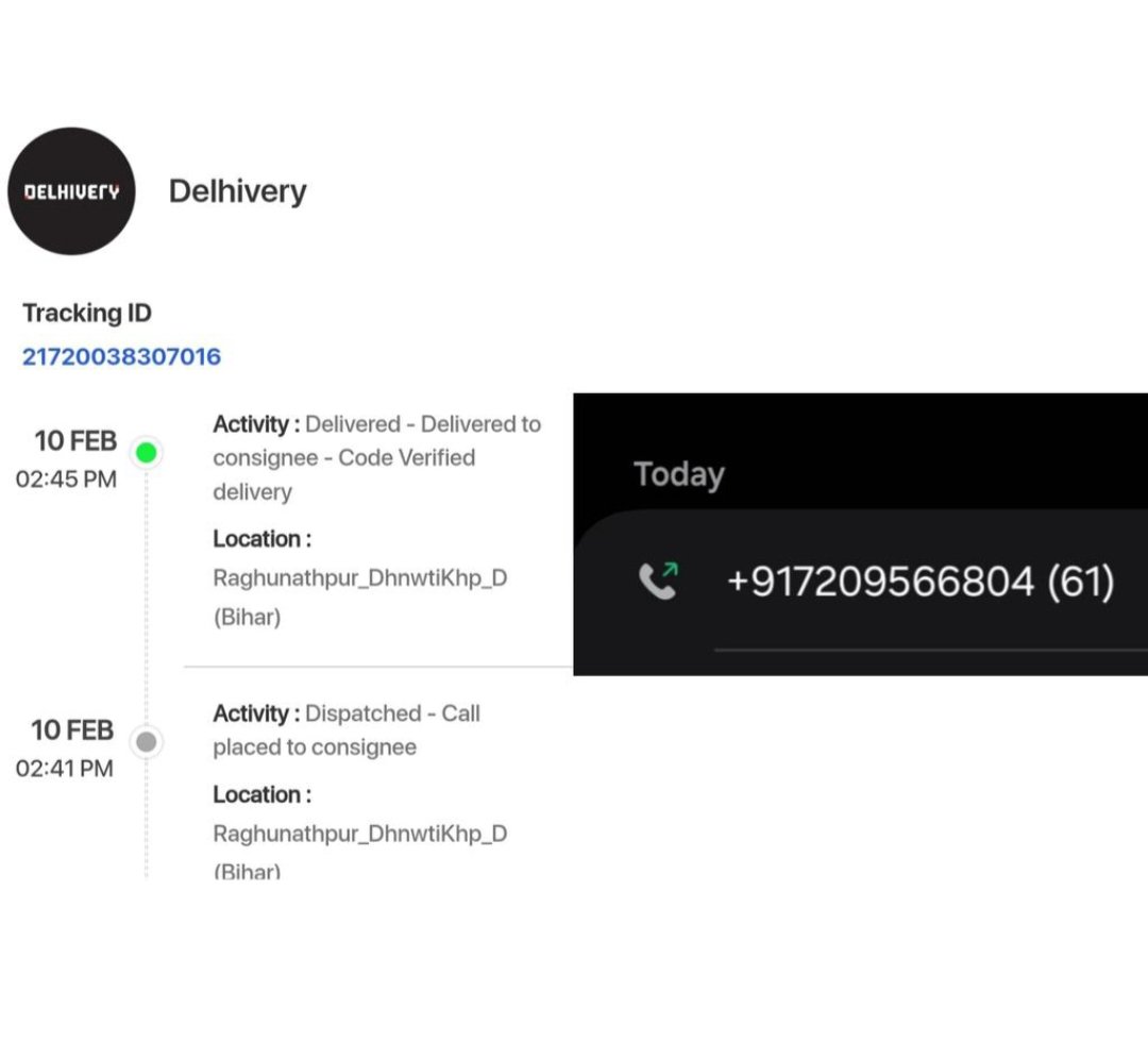 smkarizvi's tweet photo. It's been over a day since I raised a complaint and still no action taken! My product is nowhere to be found. This level of service is unacceptable. Please resolve this ASAP! #CustomerServiceFail #DeliveryDisaster
@ShiprocketCare @help_delhivery @delhivery @ShiprocketIndia https://t.co/qEIojYxJ9h