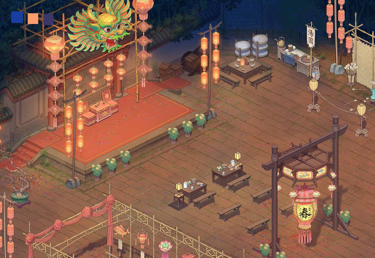 Happy Lantern Festival! A celebration of reunion and prosperity. Let's enjoy tangyuan, lantern riddles, and dragon dances! 🏮

(BTW Tangyuan are sweet rice balls, often filled with sesame or peanut. Soft n chewy! 😋

Wishlist on #Steam😍store.steampowered.com/app/1879250/Te…

#WishlistWednesday