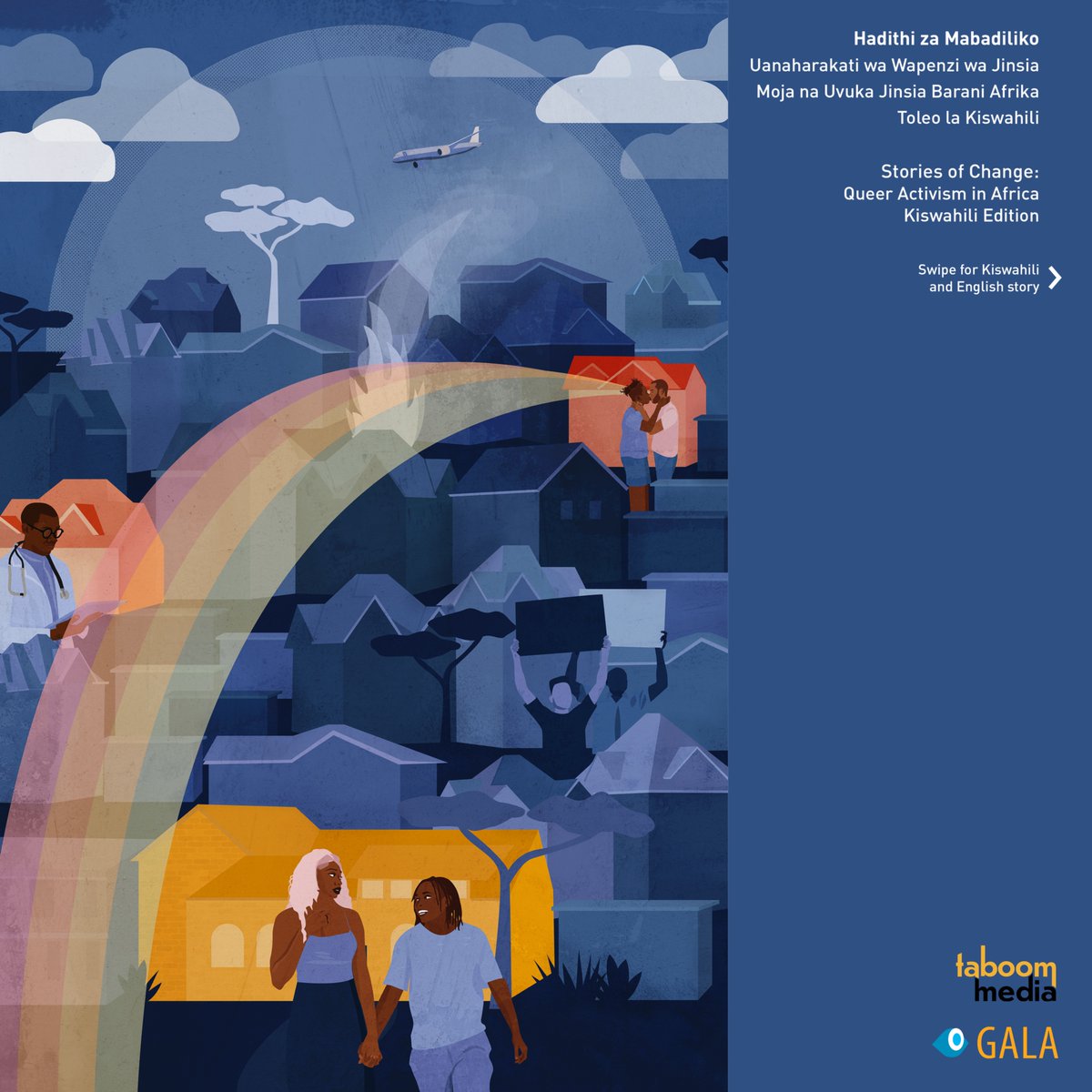 🌟 Featured Story:
Ahadi Ya Matumaini / The Promise of Hope by Kashindi Shabani, illustrated by Annabela Bekker

Discover "Stories of Change: Queer Activism in Africa"—a powerful anthology in Kiswahili &amp; English.
taboommedia.com/2024/10/29/tab…

#QueerStories #QueerActivism #QueerAfrica