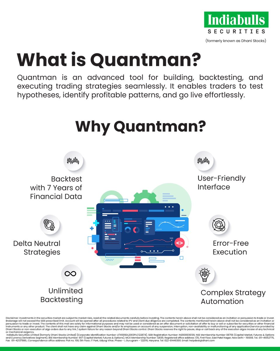 Indiabullssec's tweet image. 🚨 Don’t Miss Out! 🚨
Join us to learn how this platform can boost your trading strategies. 📈💻

📅Join today at 4 PM
🎙️Speaker: Suhas Khedkar, Research Head, Quantman
🔊Host: Sumit Bagewadi, Indiabulls Securities

Join here:
youtube.com/watch?v=yx4k8F…

#Quantman #TradingStrategies