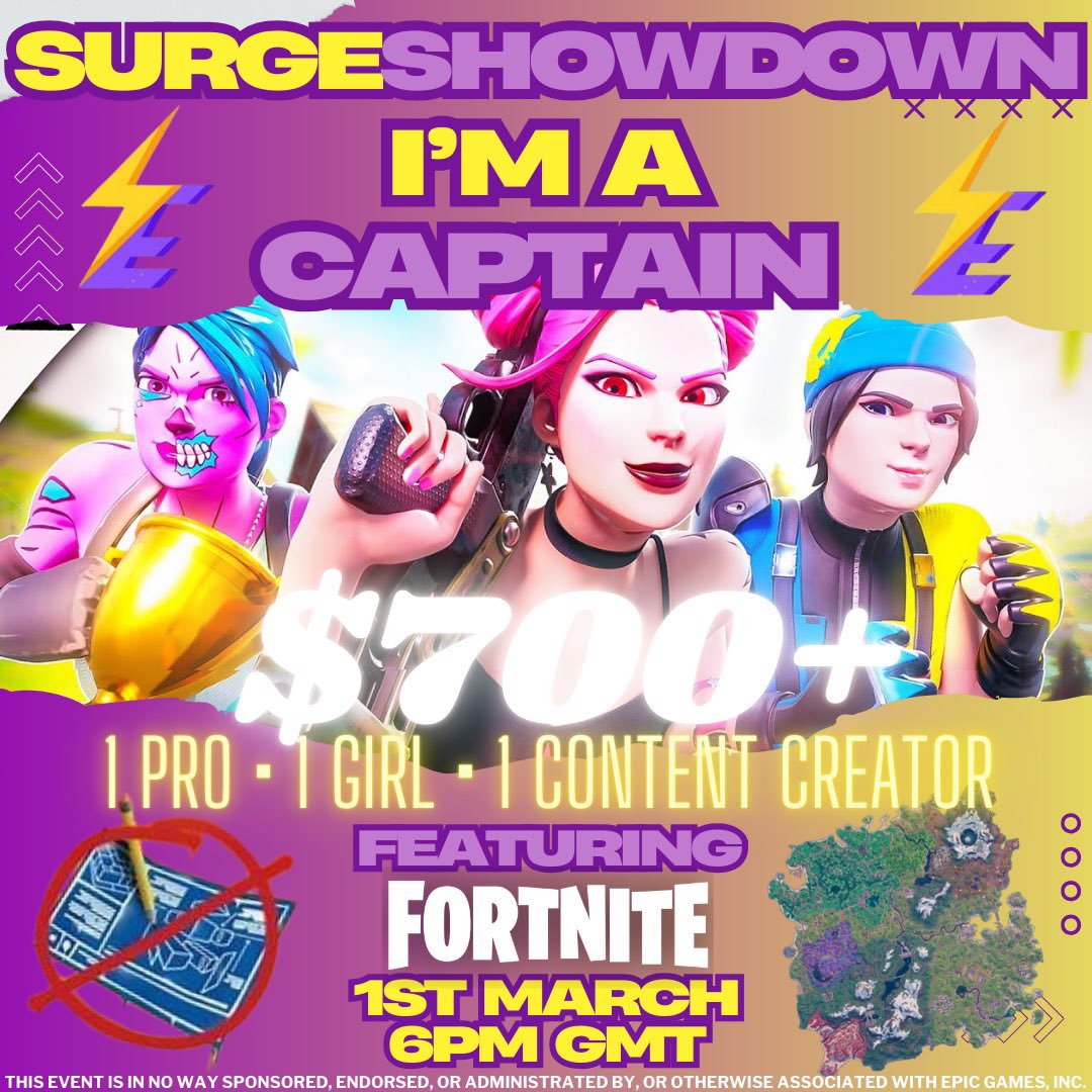 Huge thanks for the captain spot <a href="/SurgeEventsSE/">SURGE</a>!!! 🙌 Thrilled about this! Looking for a pro and content creator starting with the letter 'G'.