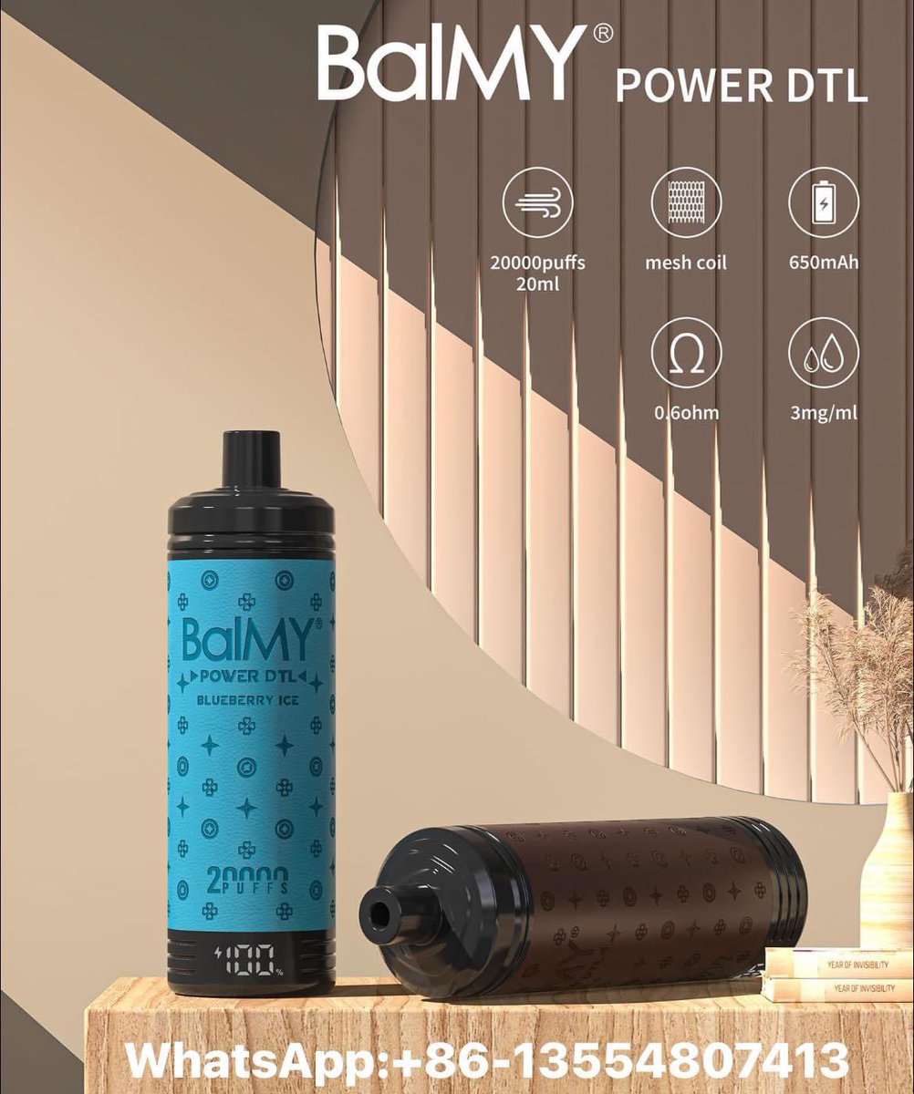BalMY Power DTL
20ml with 20,000puffs.
