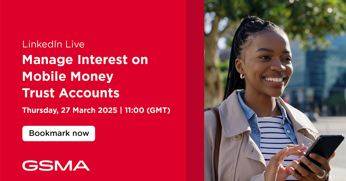 📱💰Join us for an engaging webinar on Regulatory Approaches to Managing Interest on Mobile Money Trust Accounts on Thursday, 27 March 2025, from 11:00 AM GMT to 12:00 PM GMT.

Register Now to secure your spot! 👇
ow.ly/6qKr50UWGqx