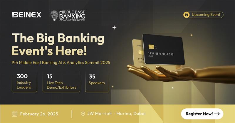 BeinexOfficial's tweet photo. Are you ready to reimagine the #futureofbanking with AI & #Analytics? Attend to discover the prospects and challenges of #commercializing AI and supercharge your analytics. #Beinex is an exhibiting partner; stay tuned! Register now: https://t.co/sd65Wek6rx
#bank #partner https://t.co/1KF99VP3WF