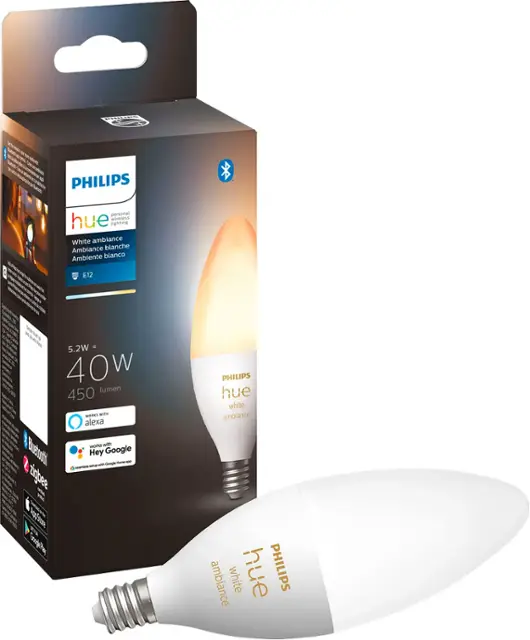 DealsHubz's tweet image. Save $3 On Philips - Hue E12 Bluetooth 40W Smart Candelabra LED Bulb - White Ambiance for $24.99

sovrn.co/3a0hfzm

#Candelabra #LED #Bulb