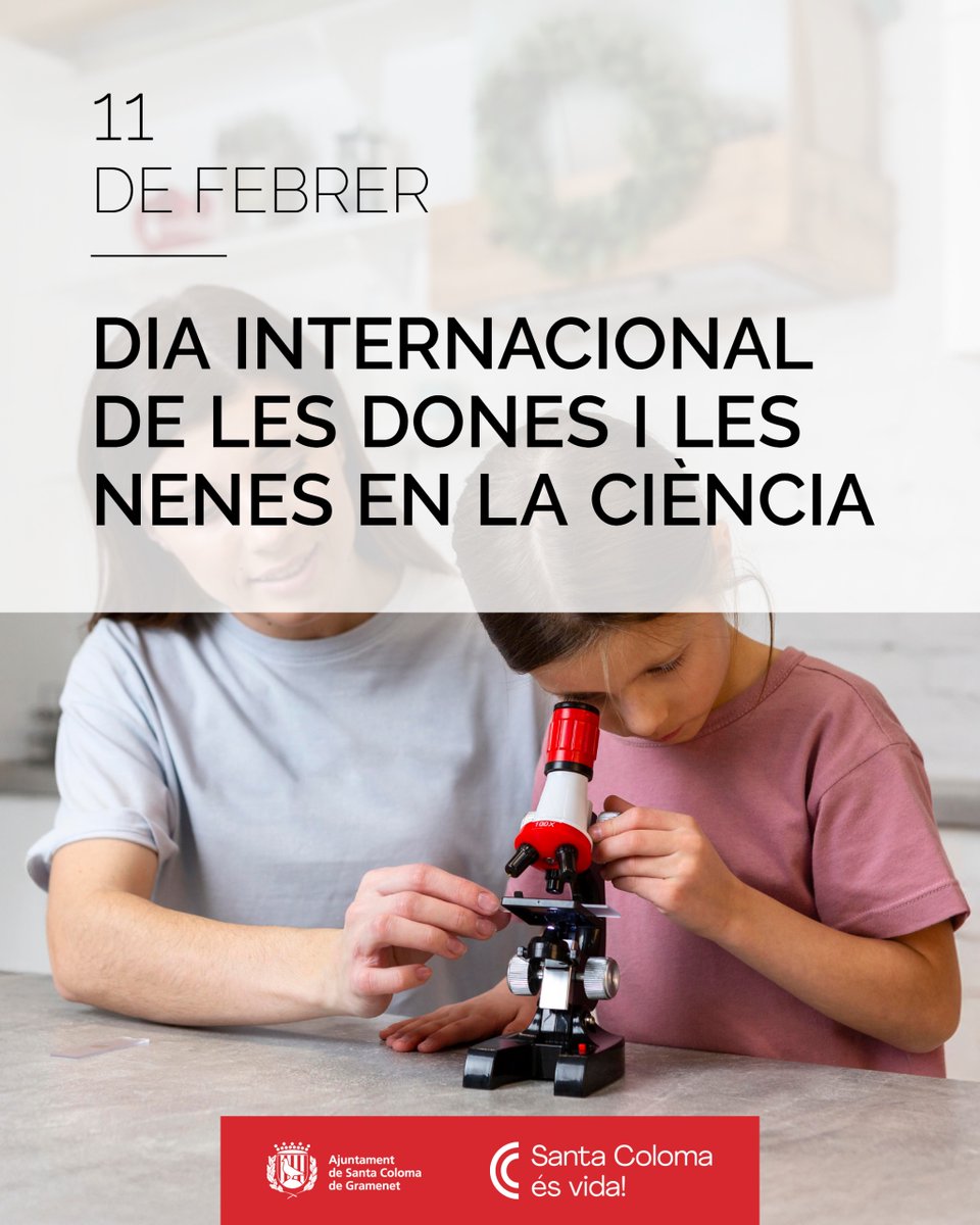 scgramenet's tweet photo. Des de Santa Coloma insistim en la necessitat de reivindicar i visibilitzar el paper de les dones en la ciència i, alhora, fomentar la investigació amb perspectiva de gènere https://t.co/GuHIN6fXH6