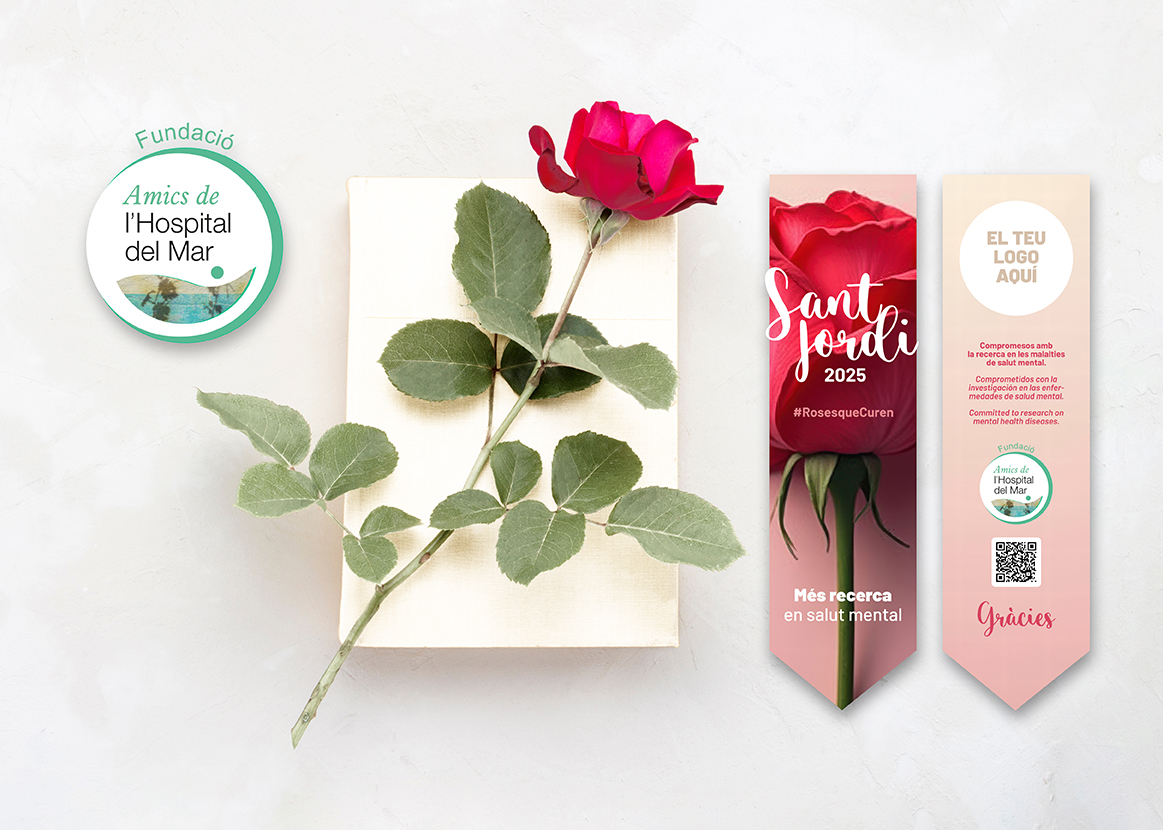 AMICS Hospital Mar (@amicshmar) on Twitter photo 🌹 Empreses i establiments, participeu a #RosesqueCuren!
Regaleu roses fresques amb un punt de llibre personalitzable amb el vostre logo i feu visible el vostre compromís amb la #SalutMental 💪
📲 Més: bit.ly/3EqXqzW
<a href="/HMar_research/">HMar Research Institute</a> <a href="/hospitaldelmar/">Hospital del Mar</a> <a href="/RestauracioBCN/">Gremi de Restauració de Barcelona</a> 🌹 Empreses i establiments, participeu a #RosesqueCuren!
Regaleu roses fresques amb un punt de llibre personalitzable amb el vostre logo i feu visible el vostre compromís amb la #SalutMental 💪
📲 Més: bit.ly/3EqXqzW
<a href="/HMar_research/">HMar Research Institute</a> <a href="/hospitaldelmar/">Hospital del Mar</a> <a href="/RestauracioBCN/">Gremi de Restauració de Barcelona</a>