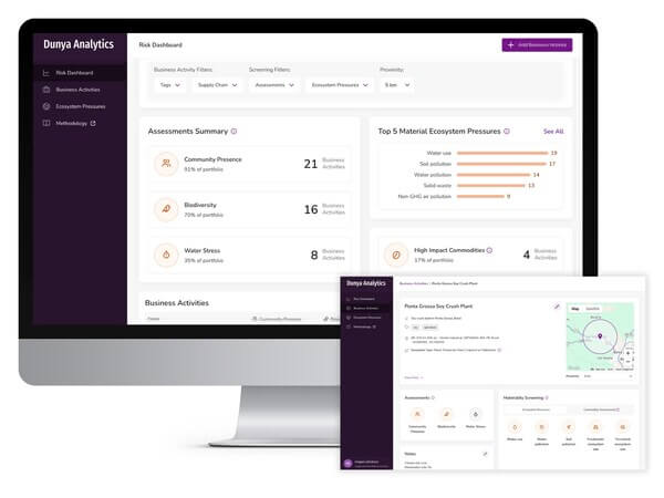 #BiodiversityRisk: la piattaforma #DunyaAnalytics aiuta a misurare il rischio di biodiversità e gestire i #dati finalizzati a strategie di #RiskManagement e a processi di #SustainabilityReporting 👉tinyurl.com/cvzfw9pn