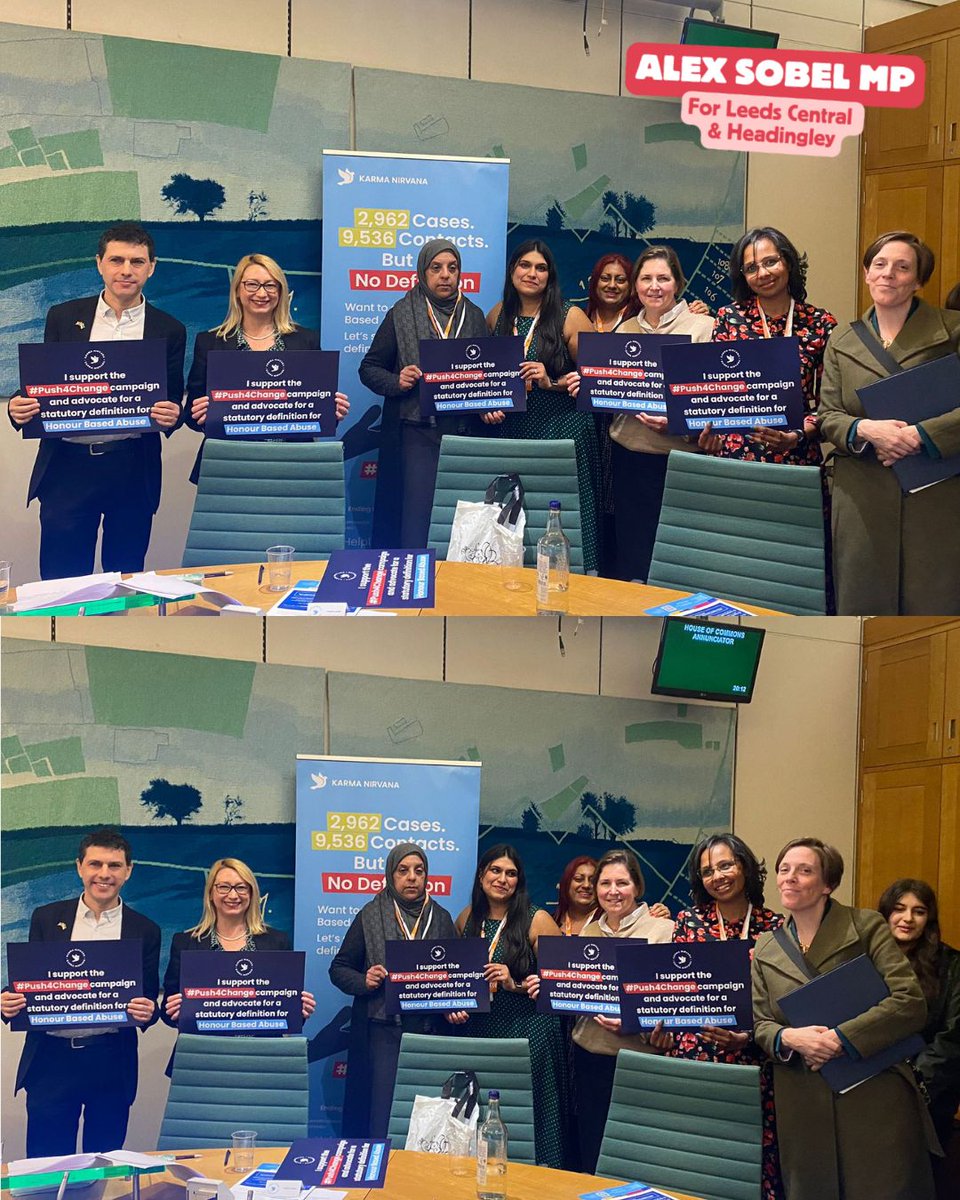 alexsobel's tweet photo. Last week I had the privilege of hosting Karma Nirvana and the family of Fawziyah Javed in Parliament to support their #Push4Change campaign for a statutory definition of honour-based abuse (HBA).

You can read more about this vital campaign here: https://t.co/x5ydWw9Egq https://t.co/gRWvJzTUJa