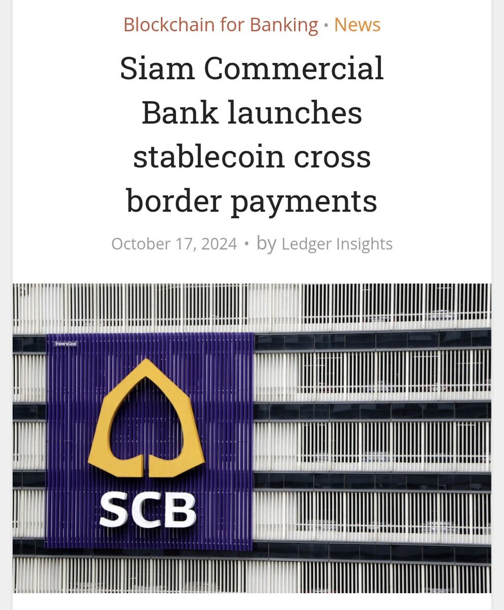 ChartNerdTA's tweet photo. Maybe this is why $VELO has NDAs for payments? π§
Its noted that crypto payment methods remain "Prohibited in Thailand" under guidelines set by the BOT. That's funny isn't it? π
We KNOW @lightnetgroup have already gained graduation from the BOT and the crypto sandbox
For the CBDC project with #SCB and @FireblocksHQ back in 2024.
(See images below)
The Sandbox is due to begin operations in Oct 2025 ππΉπ
Is $VELO Mbridge as we've been expecting all along? π€«
Maybe a public flick of the switch from the #BOT with a pro regulatory stance is all that is needed for all the flood gates to unlock and find out! π
Think! Why would the BOT be involved with projects like @lightnet and #WeLabs for the virtual banking licence and many more others for the sandbox?
Patiently waiting. Patiently ready.
@veloprotocol | #VELO