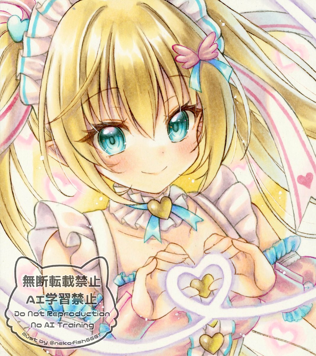 「お題箱のリクエスト。 今月もう一つのメイドテーマに合ってるキャラで、描かせて頂き」|ねこ魚のイラスト