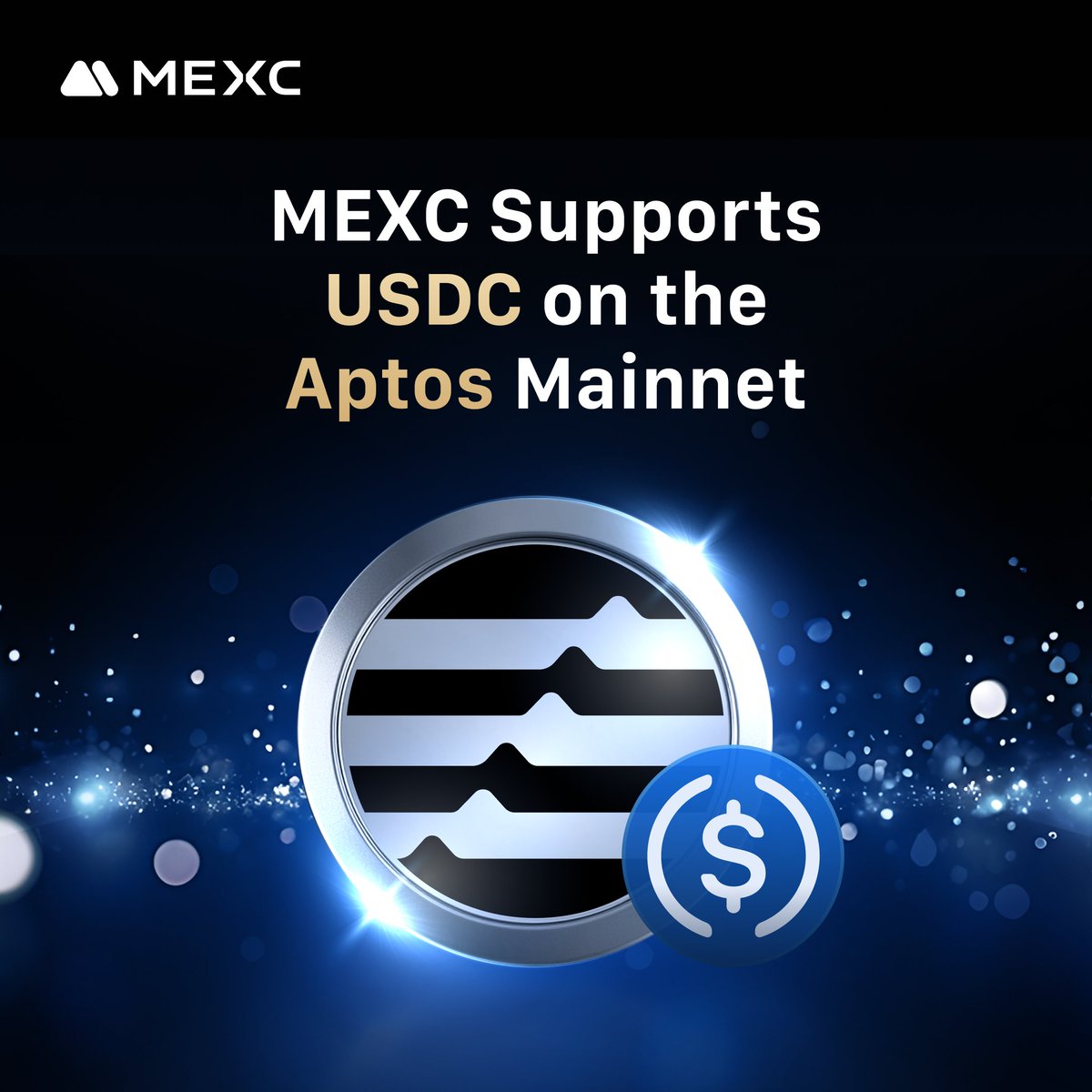 🚨 Great news! 🚨 MEXC Exchange now supports #USDC @circle on the #Aptos  @Aptos mainnet! 🤝💥 This opens up new possibilities for transferring  assets on the Aptos blockchain. 🌐⚡️ https://t.co/lHBnnV7PrI