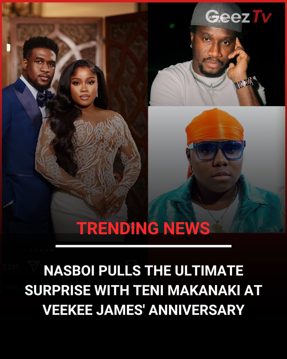 geeztvofficial's tweet image. Epic moments at Veekee James&apos; anniversary! 🎉🔥 Nasboi pulled up with the one and only Teni Makanaki.

#veekeejames #Nengi #15gb #gistlover