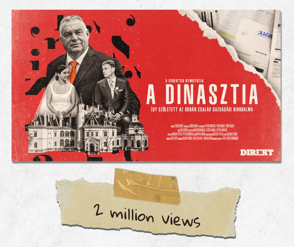 Szabolcs Panyi (@panyiszabolcs) on Twitter photo đ„<a href="/direkt36/">direkt36</a>'s 56-minute documentary on Viktor OrbĂĄn's family enrichment is a huge successâ2.2M views in a country of 9.7M. While OrbĂĄnâs propagandists smear us, weâre receiving unprecedented support and gratitude from our audience.
đŹWatch the movie here: youtube.com/watch?v=bZ4SXv⊠đ„<a href="/direkt36/">direkt36</a>'s 56-minute documentary on Viktor OrbĂĄn's family enrichment is a huge successâ2.2M views in a country of 9.7M. While OrbĂĄnâs propagandists smear us, weâre receiving unprecedented support and gratitude from our audience.
đŹWatch the movie here: youtube.com/watch?v=bZ4SXvâŠ