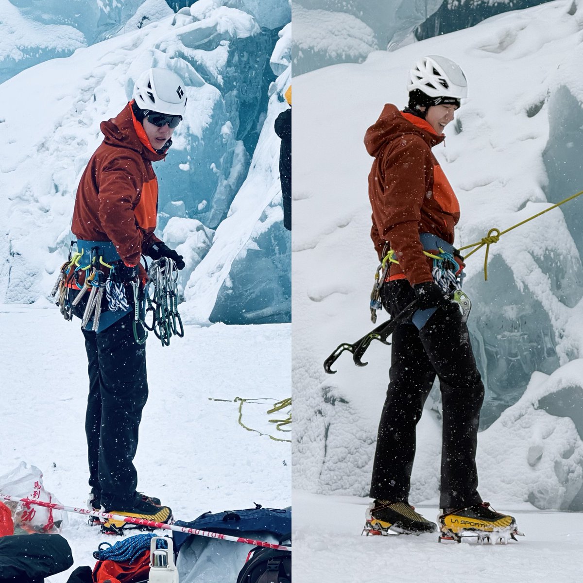 ForCdrama's tweet photo. #WangYibo spotted in Tibet glacier, reportedly filming a project for raising awareness about the importance of glacier preservation, as part of the United Nations (UN) “2025 International Year of Glaciers Preservation” initiative, launched by UNESCO and WMO. https://t.co/5c6G89Sw9t