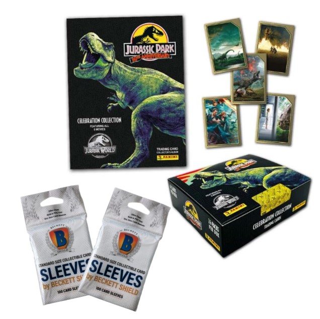 myCollect_de's tweet photo. Feiere das 30. Jubiläum von #JurassicPark! Hol dir das Trading Cards - Box-Bundle mit Extra: 2x Beckett Sleeves! Jetzt versandkostenfrei, originalverpackt und mit kurzer Lieferzeit: https://t.co/Ol1TGjjqgY https://t.co/lh2tlHvSoe