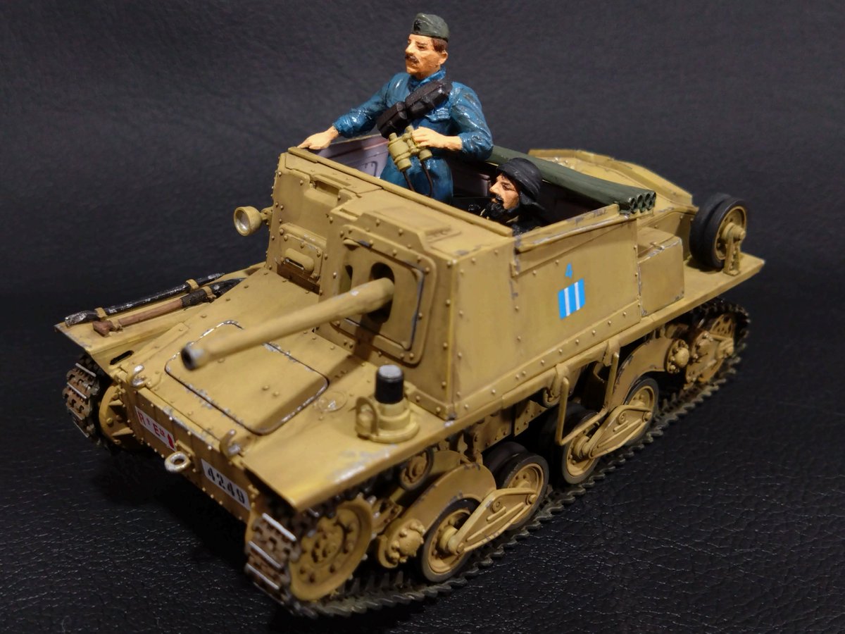 jp4_l70_a's tweet photo. イタレリ 1/35 セモベンテ L 40 da 47/32 
戦車兵はタミヤとミニアート 
軸受金具には「FIAT ANSALD」の刻印が！ 
イタレリの自国戦車への 
気合と技術を垣間見れるキット  

https://t.co/fdXSUfvMao

#Italeri #scalemodel #tank #イタレリ #戦車 #プラモデル https://t.co/Sw86HeqpMR