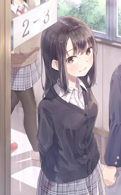 好きな人のクラスの前を用もなく通る女の子 