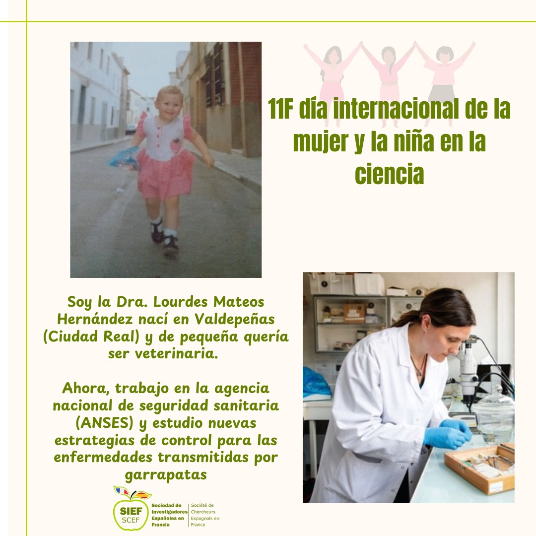 SIEF_SCEF's tweet image. Este #DíaInternacionaldelaMujerylaNiñaenlaCiencia (#11F) queremos recordar que las mujeres y las niñas desempeñan un papel decisivo en las comunidades científicas y tecnológicas ♀️✊
Os presentamos a algunas de nuestras socias, sus sueños de niñas 👧 y lo que son ahora 🧪 👩🏫