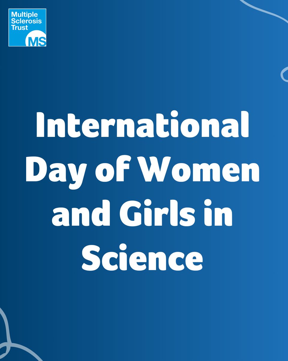 Today is International Day of Women and Girls in Science.

We'd like to recognise and thank all of the amazing health professionals, researchers and scientists who support people living with MS.

<a href="/WomenScienceDay/">Women in Science Day</a>

#MS #MultipleSclerosis #MSAwareness #MultipleSclerosisAwareness