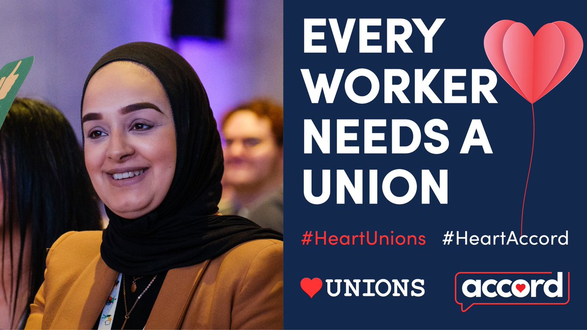 Last year, over £3m in compensation was won by Accord &amp; its legal team to settle disputes at work. That’s roughly £250,000 every month!

Every worker needs a union, choose Accord as yours.

Join us this #HeartUnions week &amp; get 3 months’ free membership❤️

#HeartAccord