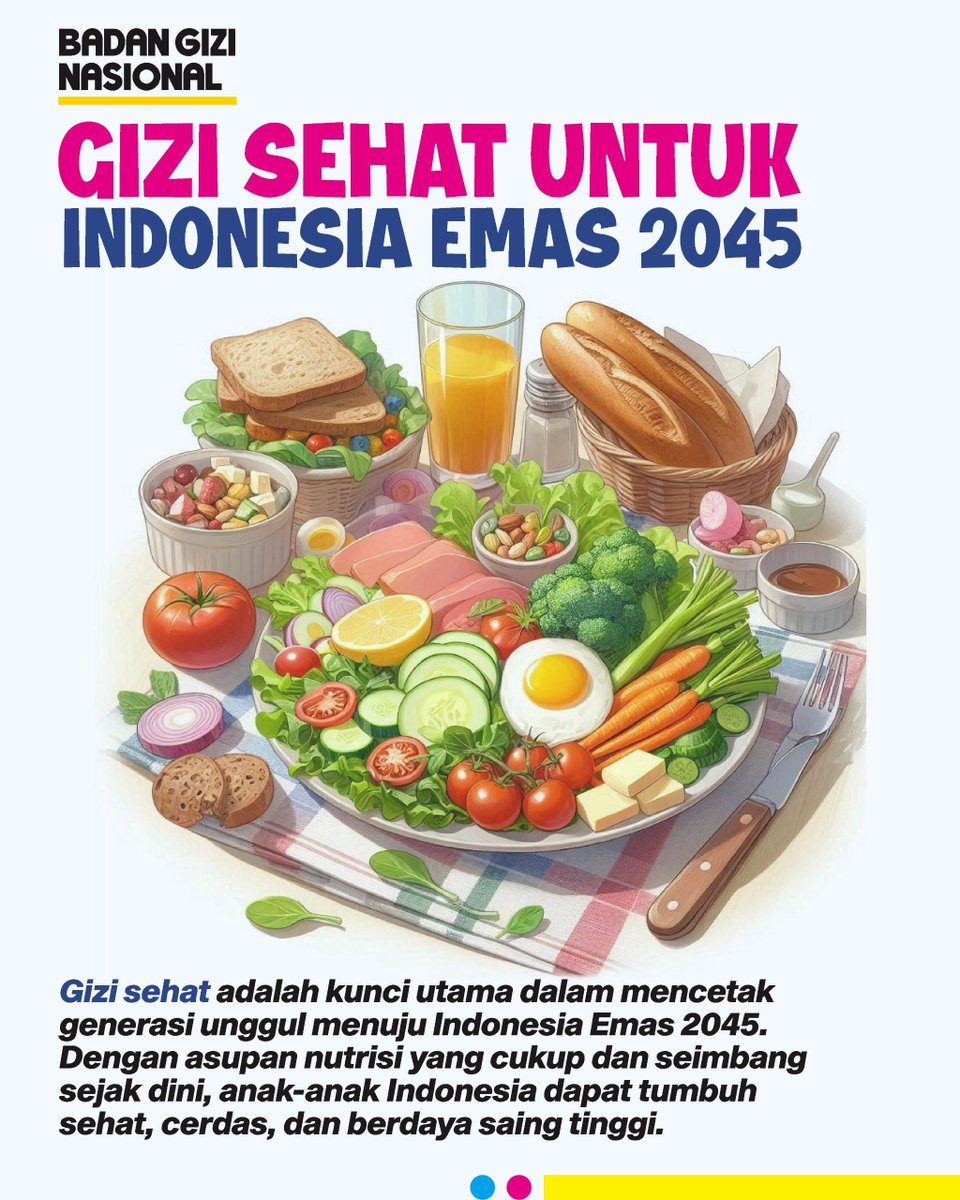 dukung penuh program Makan Bergizi Gratis yang jadi program prioritas pemerintahan Prabowo-Gibran, karena program ini adalah investasi untuk Indonesia Emas 2045, untuk masa depan yang lebih baik

#AnakSehatNegeriKuat