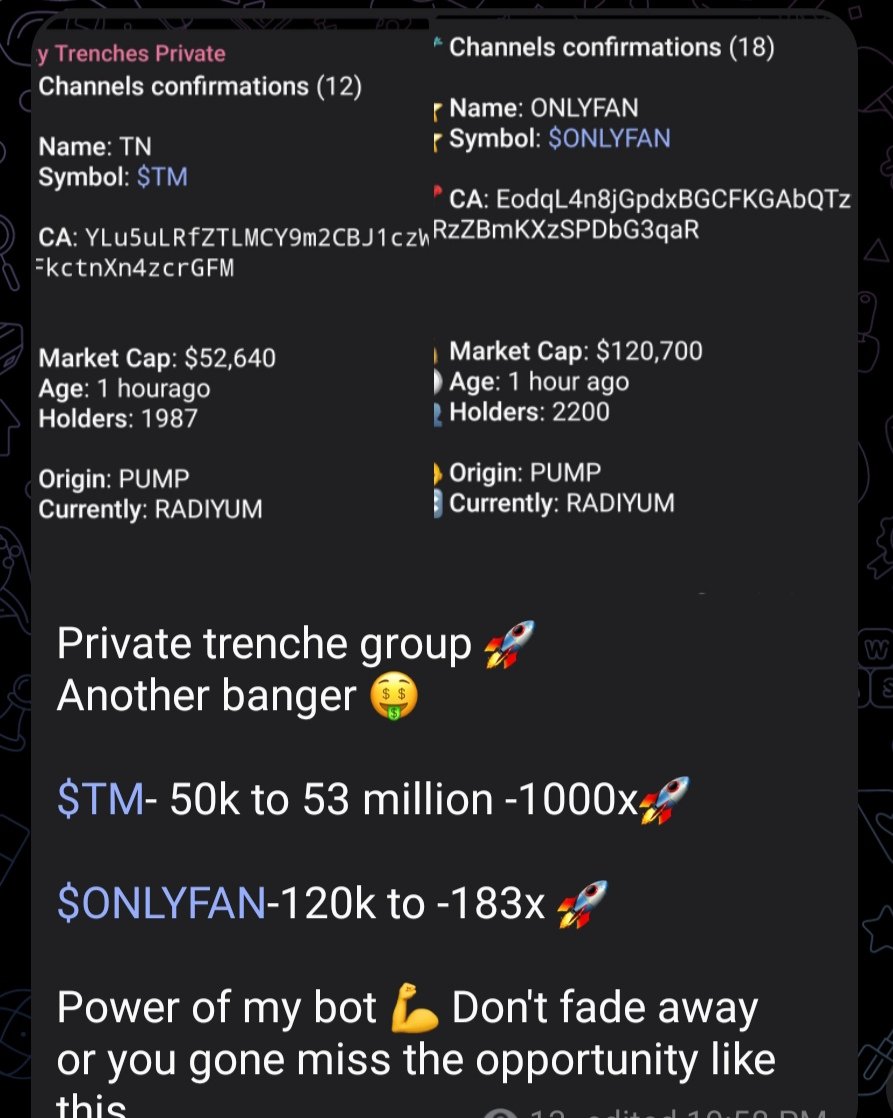 foxytrenches's tweet photo. This is  everyday money money 🥱🥱
My bot is just too good to be true.
👇👇👇 https://t.co/odZxDk3xjQ