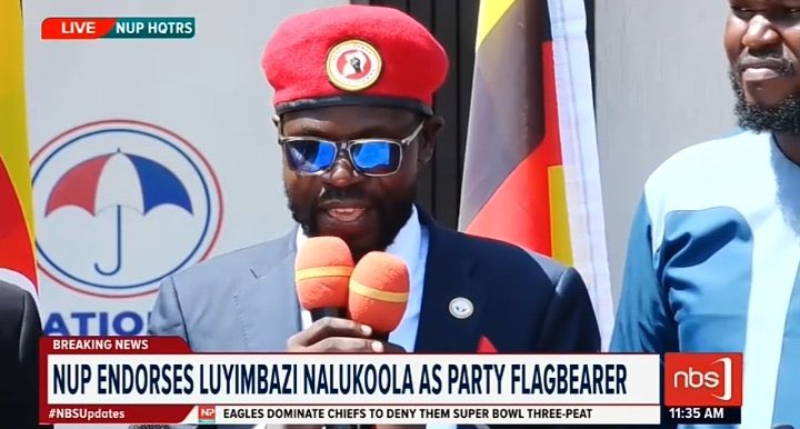Fireliglntfi's tweet photo. Counsel @EliasNalukoola: I have been entrusted with a ticket from a formidable political party of our time, @NUP_Ug. Our departed comrade, Hon. Muhammad Ssegirinya, was overwhelmingly voted in Kawempe North Constituency with over 41,000 votes. 

 #NBSUpdates https://t.co/UqQSdA6RtD