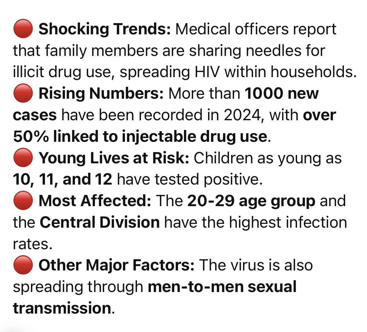 BREAKING: 1000 new HIV/AIDS cases recorded in Fiji. 
#FijiNews 🇫🇯🚨  #TeamFiji 

Fiji’s Minister for Health and Medical Services, Dr Ratu Atonio Lalabalavu warns that this crisis is worsening, urging immediate action to combat the epidemic.