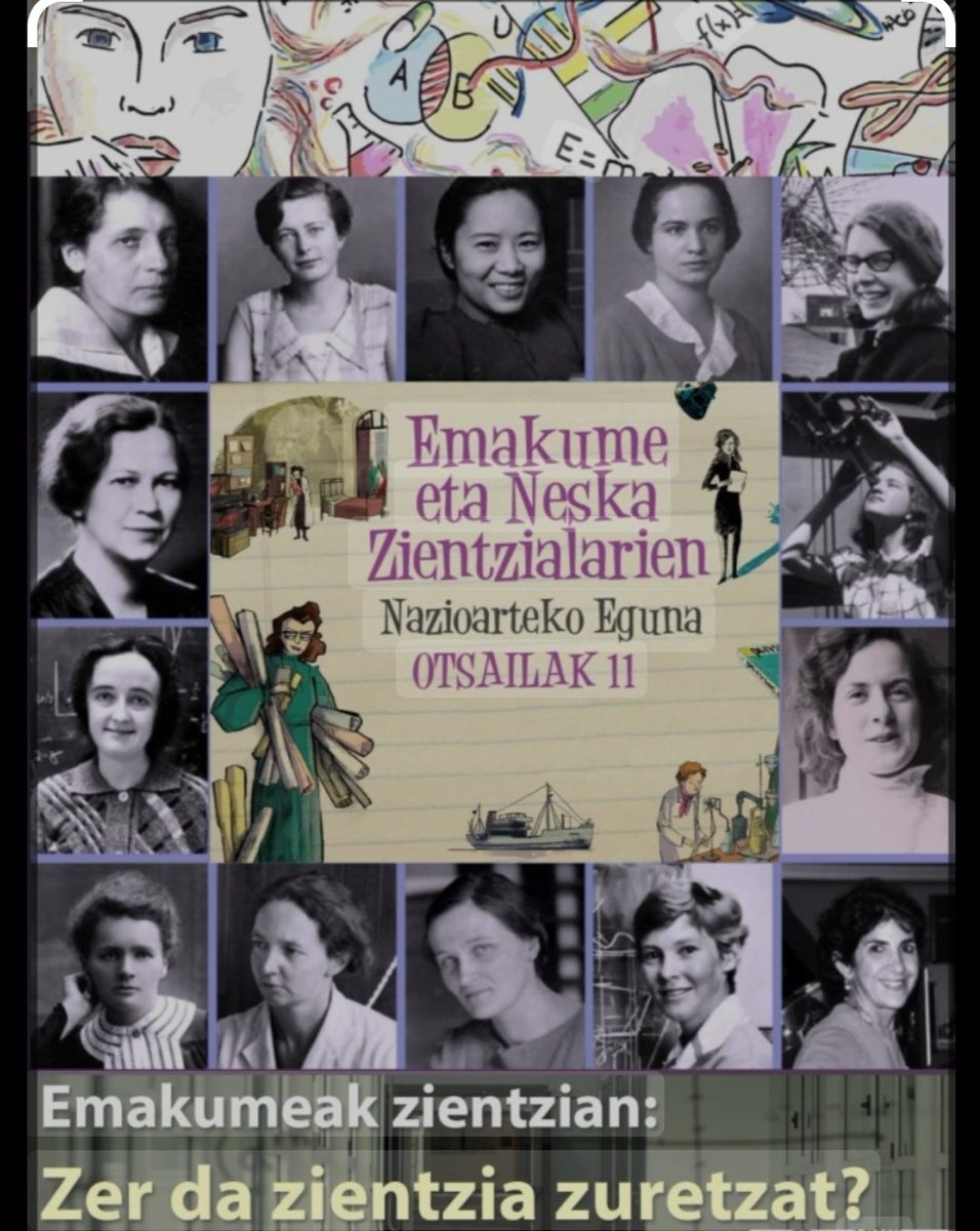Emakume eta neskak zientzalarien nazioarteko eguna.
Día internacional de la mujer y la niña en la ciencia.
Otsailak 11 - 11 Febrero 
#mujeryciencia  #Emakumeakzientzian
<a href="/mendialdeaipige/">MENDIALDEA IPI GE-AMPA</a>