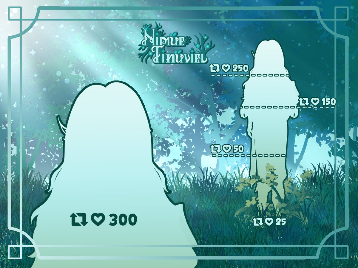 CiciWilderVT's tweet image. 🍃 Nimue Tinúviel Model Reveal 🍃

"The enigmatic guardian of the forest, hearing whispers from the world's forgotten secrets." 🦌

Could you please help unlock me?

♡︎ / ⟳ are appreciated cutie pie💚

#NimueTinúviel #Vtuber #VtuberID #VtuberUprisings #Vtuberdebut #Modelreveal