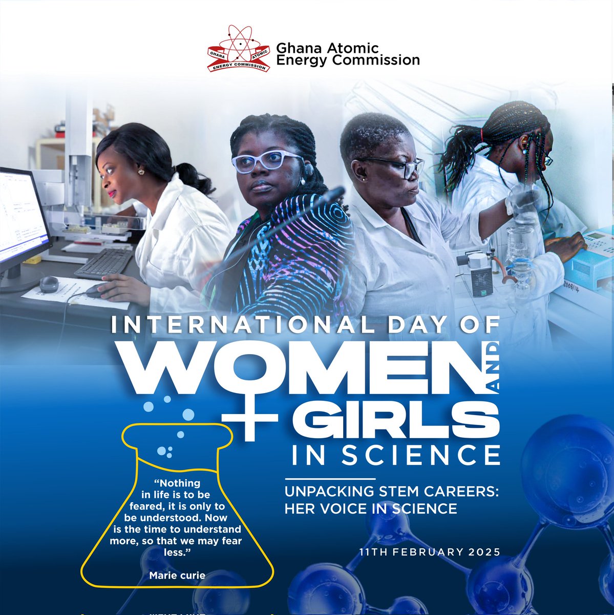 Breaking Barriers, Building Futures!
GAEC celebrates the International Day of Women and Girls in Science, reaffirming its commitment to a future where science knows no gender. Wishing all females a Happy International Day of Women and Girls in Science!
#GirlsInScience #GAEC