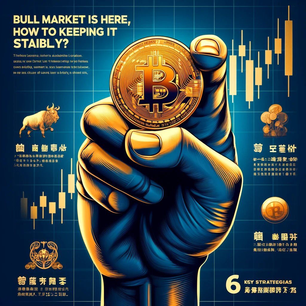 牛市来了，如何稳赢？
1️⃣ 赚钱就囤BTC，别乱折腾，牛市后期你会感谢自己。
2️⃣ 赚多了要适当提现，不要幻想一把梭哈财富自由。
3️⃣ 高赔率市场，不要ALL IN，小仓位照样能翻倍。
4️⃣ 只做顺势单，不和市场对抗，牛市赚钱，熊市保本。
5️⃣ 控制情绪，别太贪，别想着回本，容易越陷越深。
6️⃣