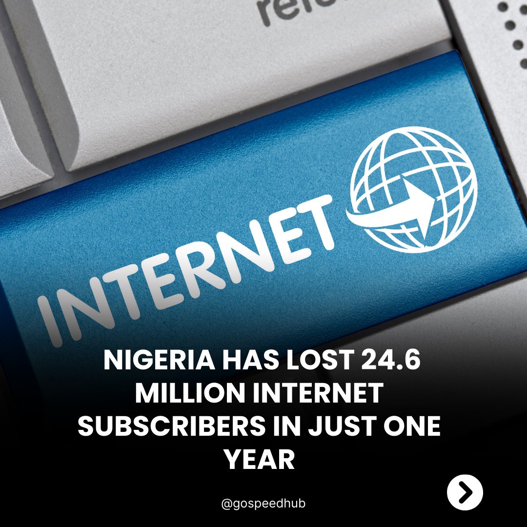 GoSpeedHub's tweet photo. Do you think the number of internet subscribers in Nigeria will keep declining, or will it increase?
Share your thoughts in the comments section below.
#internet #NCC #mtn #Airtel #GLO #9mobile #Starlink #Elon #Satelite #CRYPTO #40GB #15GB #tech #technology #gospeedhub https://t.co/T4ir6edTyR