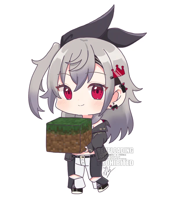 過去絵のリメイクです! リプに透過あります #リオナート