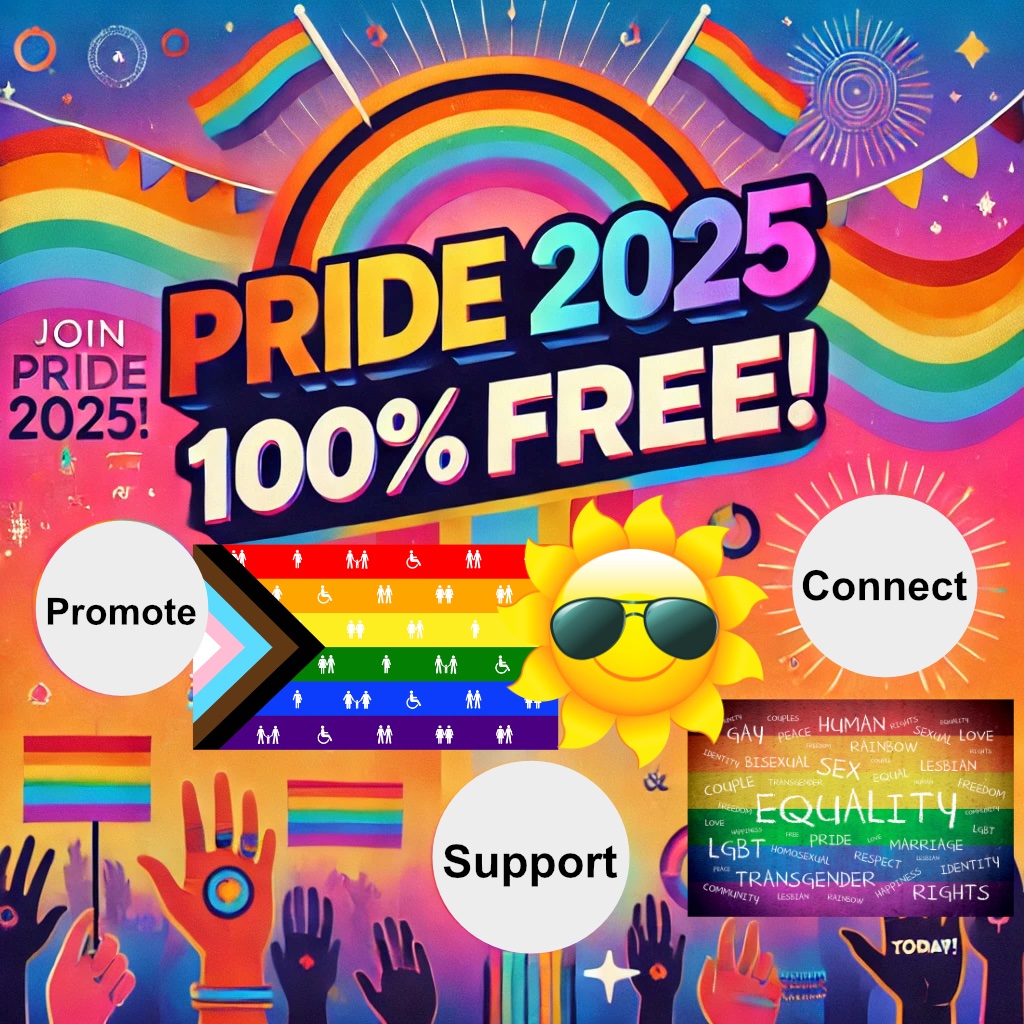 🌈 Calling All Inclusive Businesses! 🌈

Are you a business that proudly supports the LGBTQ+ community? Do you believe in visibility, inclusivity, and making a real impact all year round? If so, Pride 2025 is the platform for you! 100% FREE to join.