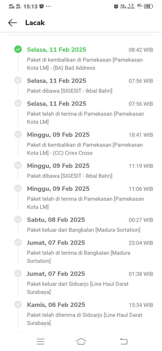 Firmandogank's tweet photo. @sicepat_ekspres ini gimana bos belum sampai juga udah lebih dari estimasi penerimaaan https://t.co/0Cw6eafleX