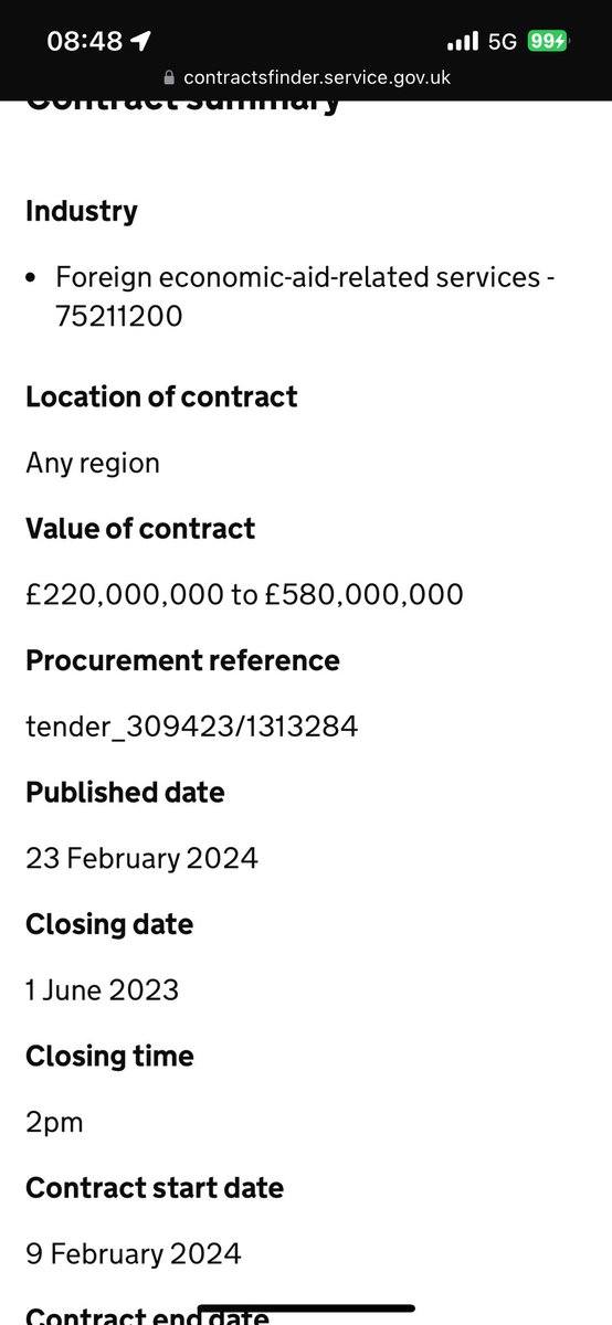 procurementfile's tweet photo. The UK Taxpayer will spend £220,000,000 on “UK Partnering for Accelerated Climate Transitions” in developing countries

Contract can increase up to £580,000,000

Awarded to one supplier, Palladium

Contract awarded by the Foreign Commonwealth Development Office https://t.co/I0NV4ZEMSN